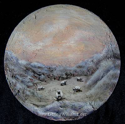 Individuality.jpg - Acrylic on wood. Size: 20 cm diameter.  Original sold 