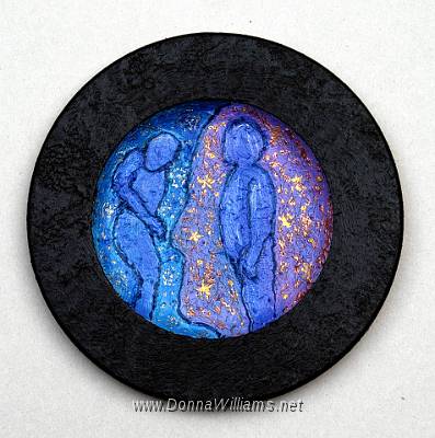 Consciousness.jpg - Oil on wood Size: 24 cm diameter  Original sold 