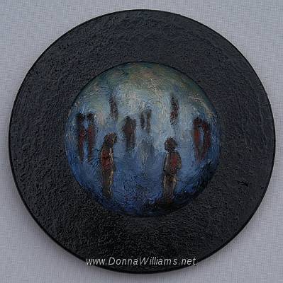 Solitaire.jpg - Oil on wood Size: 20 cm diameter  Original Sold 