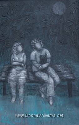 The Meeting.jpg - Acrylic on board. Size: 90 cm. x 60 cm.  Original Sold. 