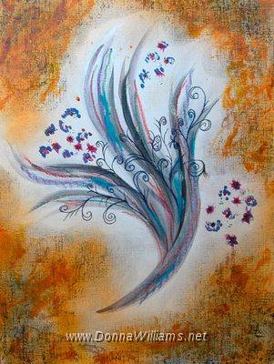 Bouquet.jpg - Mixed Media on Paper. Size: A3 (29 cm. x 42 cm.)  Original sold. 