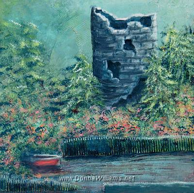 Hiding Spot.jpg - Acrylic on canvas. Size: 30 cm x 30 cm  Original not for sale 