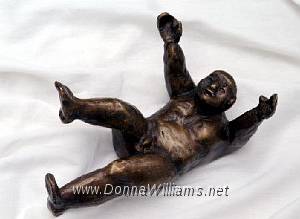 Tickled.jpg - Medium size bronze sculpture.