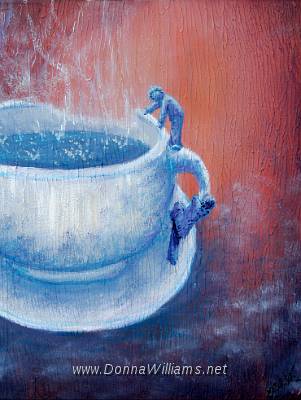Hot Water.jpg - Acrylic on stretched canvas. Size: 30 cm x 40 cm  Original sold. 